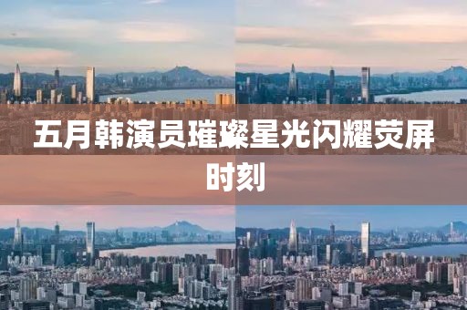 五月韩演员璀璨星光闪耀荧屏时刻