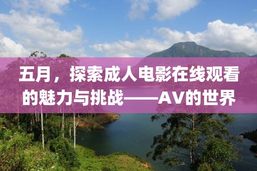 五月，探索成人电影在线观看的魅力与挑战——AV的世界