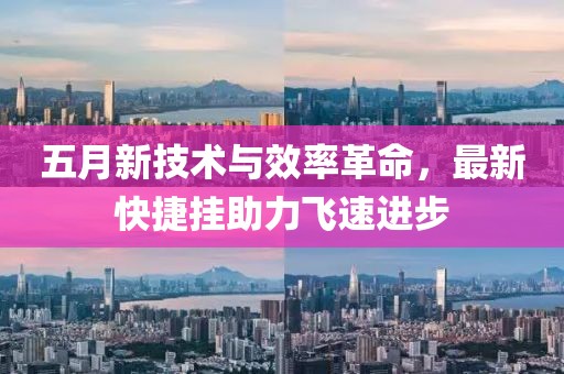 五月新技术与效率革命，最新快捷挂助力飞速进步