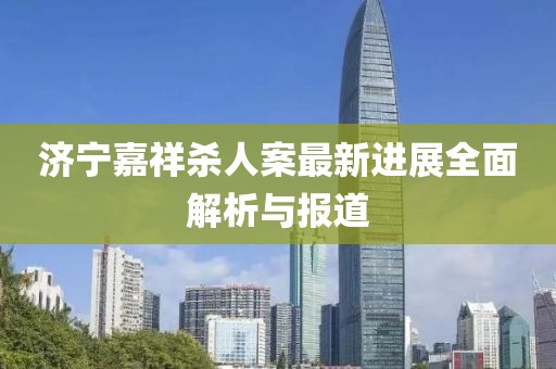 济宁嘉祥杀人案最新进展全面解析与报道