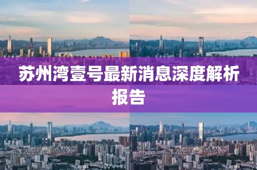 苏州湾壹号最新消息深度解析报告