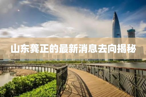 山东龚正的最新消息去向揭秘