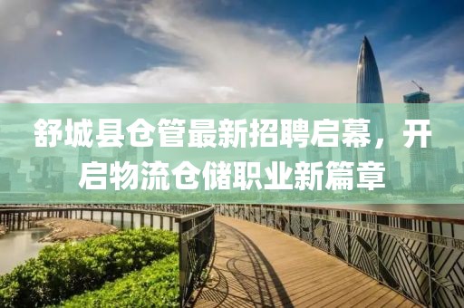 舒城县仓管最新招聘启幕，开启物流仓储职业新篇章
