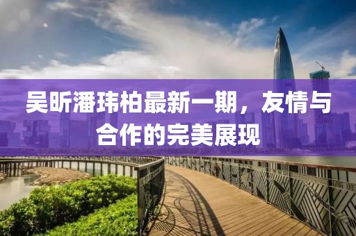 吴昕潘玮柏最新一期，友情与合作的完美展现