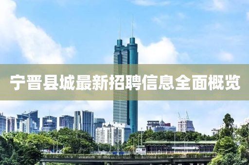 宁晋县城最新招聘信息全面概览
