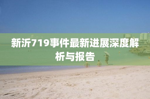新沂719事件最新进展深度解析与报告