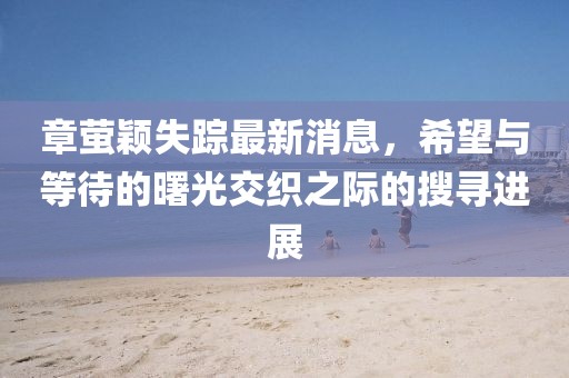 章萤颖失踪最新消息，希望与等待的曙光交织之际的搜寻进展