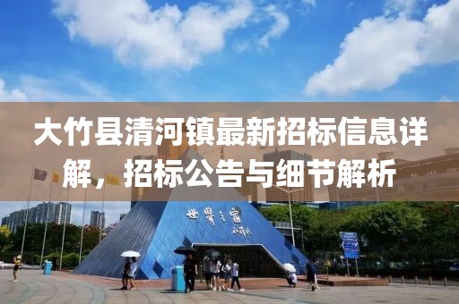 大竹县清河镇最新招标信息详解，招标公告与细节解析