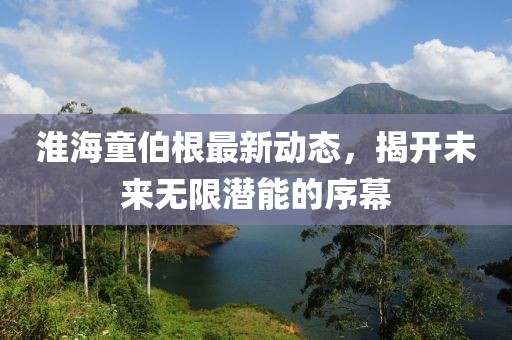 淮海童伯根最新动态，揭开未来无限潜能的序幕