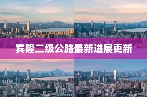 宾隆二级公路最新进展更新