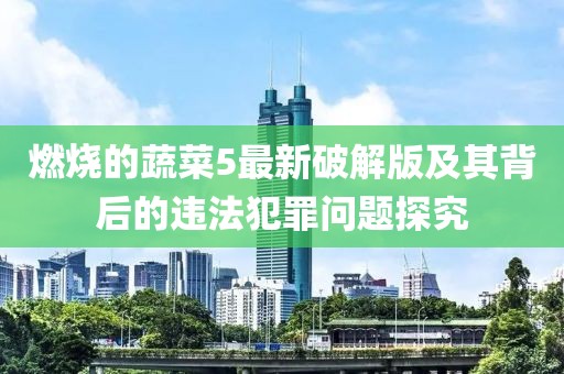 燃烧的蔬菜5最新破解版及其背后的违法犯罪问题探究