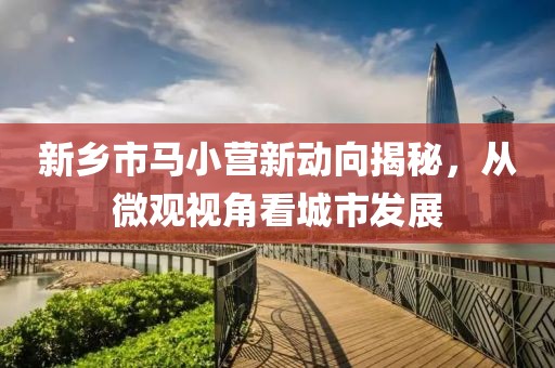 新乡市马小营新动向揭秘，从微观视角看城市发展