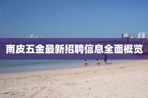 南皮五金最新招聘信息全面概览