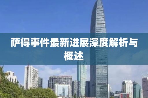 萨得事件最新进展深度解析与概述