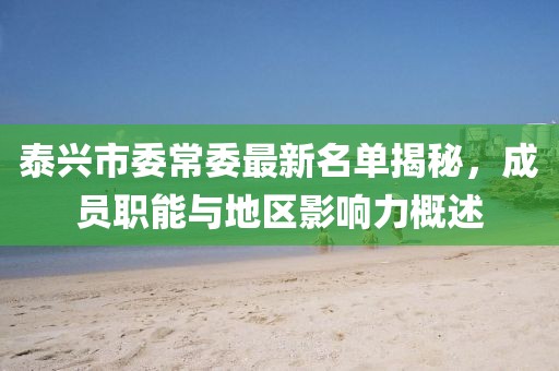 泰兴市委常委最新名单揭秘，成员职能与地区影响力概述