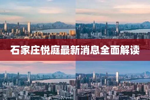 石家庄悦庭最新消息全面解读