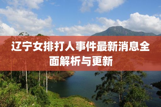 辽宁女排打人事件最新消息全面解析与更新